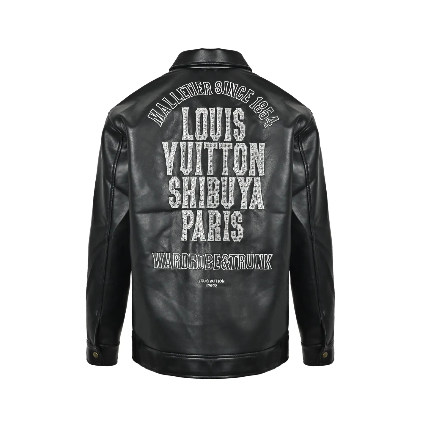 Louis Vuitton/Louis Vuitton Shibuya limited motorcycle lapel leather jacket